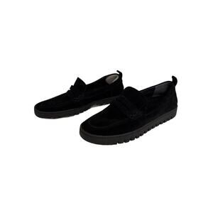 Vionic Black Suede Cushion Heel Slip On Business Casual Shoes Loafers 8.5